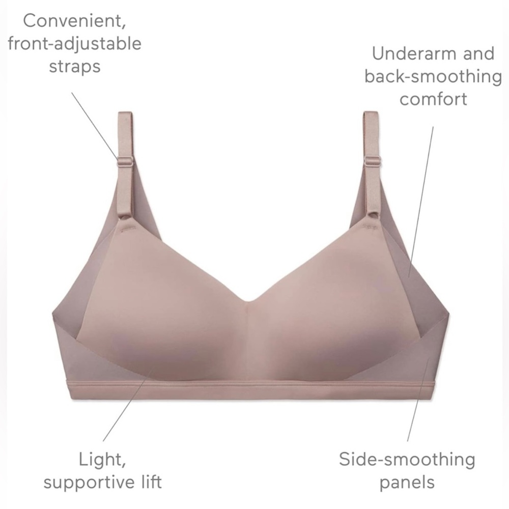 NWOT Warner's No Side Effects Underarm & Back-Smoothing T-Shirt Bra Size 3XL - Picture 7 of 7